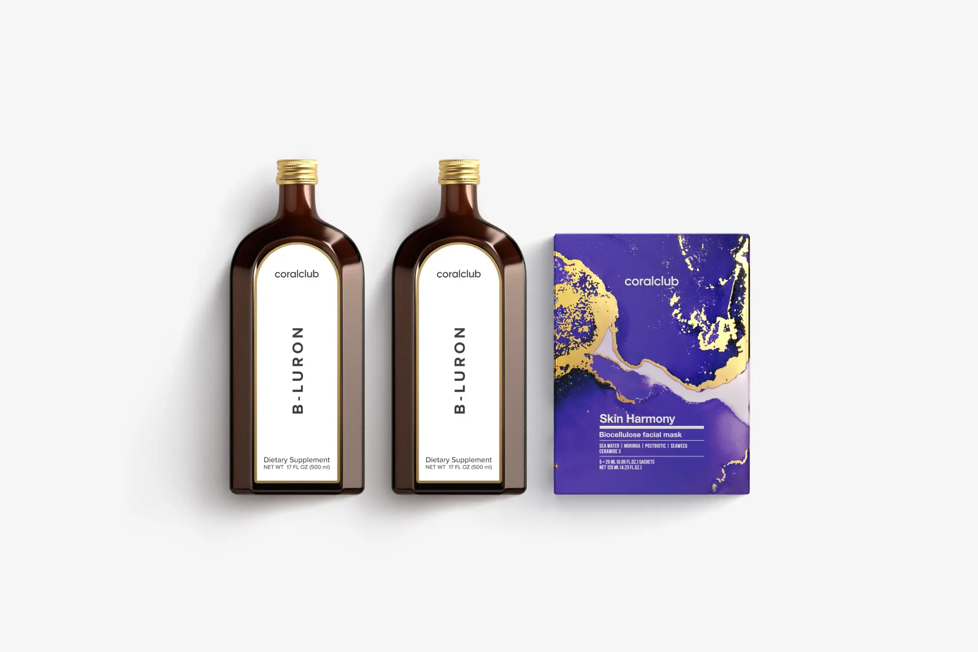 B-Luron + Skin Harmony Biocellulose Facial Mask (5 sobres)