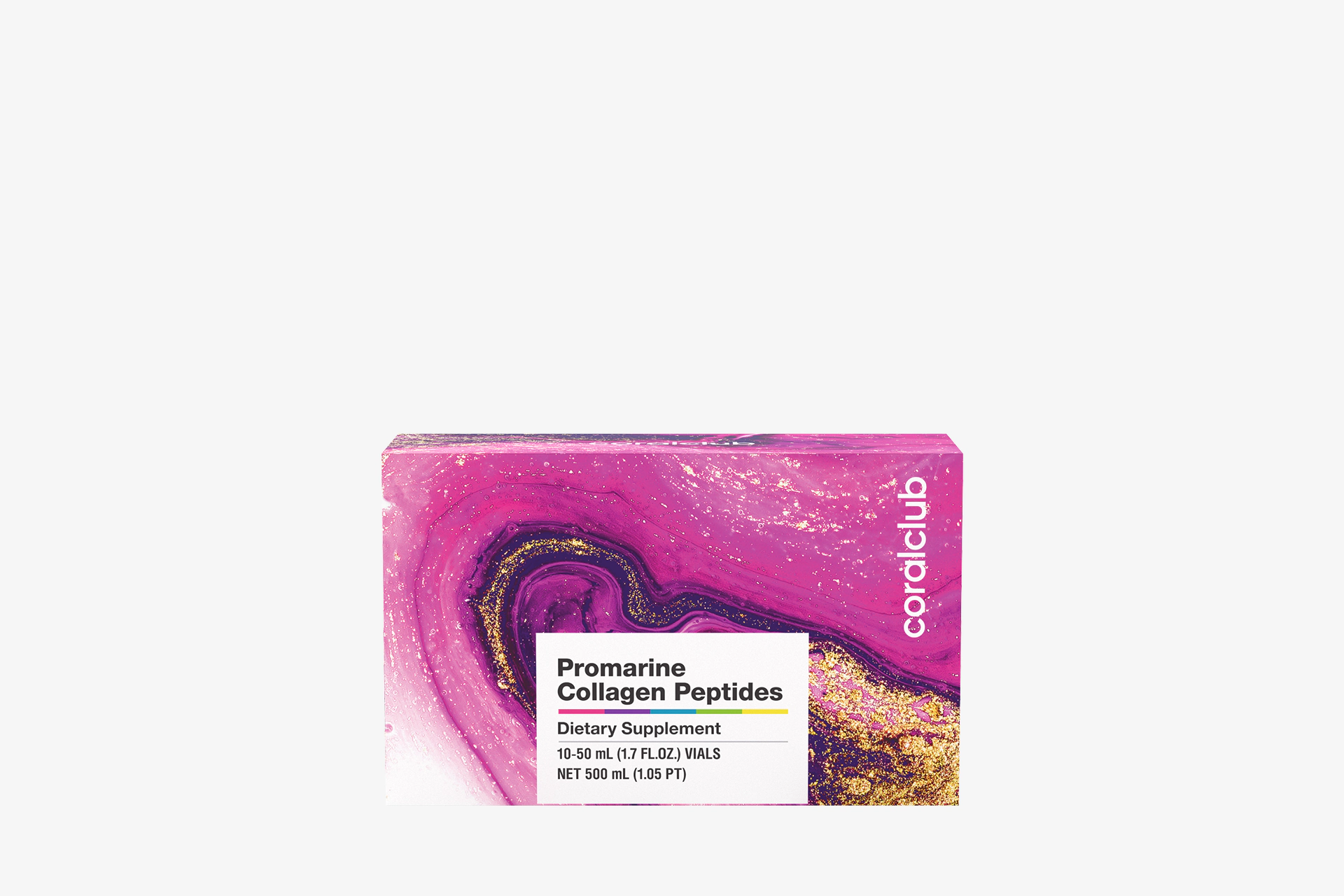 Promarine Collagen Peptides – complemento alimenticio con edulcorantes. Volumen: 500 ml (10 х 50 ml)