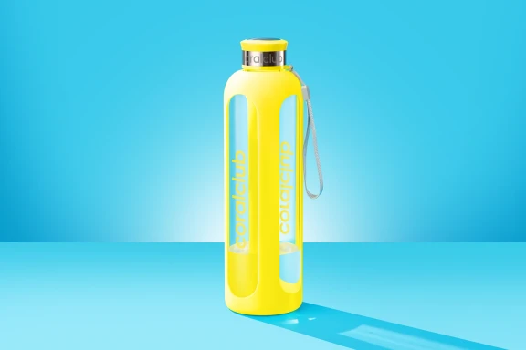 Botella de cristal, Amarillo iluminador